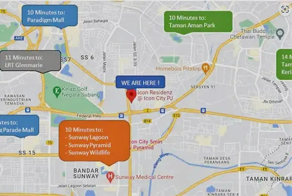 Flexihome Studio Newly Renovate - 1 Queen 2 Single Petaling Jaya 0*,